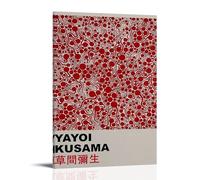 AHSEOIWRJH Yayoi Kusama Posters Vintage Printing Wall Art Poster Decorative Painting Aesthetic Canvas Decor for Living Room Bed Room 08x12inch(20x30cm) Frame-style