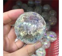 AHSKY 1Pc Rainbow Angel Aura Quartz Crystals Dia 40-602mm Sphere Stones And Minerals Glass Ball Home Decoration Feng Shui Crafts (Color : 1pc, Size : 50-60mm)