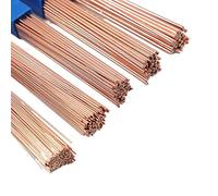 AHSKY 5pcs/10pcs Brass Welding Rod Dia 1/1.5/2/2.5/3mm 50cm Phosphorus Copper Electrode Welding Wire Soldering Rod Bronze No Need Solder Powder (Size : 1.0mm, Color : 5pcs)