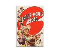 AHSUEWQRUH Artists And Models Abroad Poster Wall Art Canvas Poster Modern Aesthetic Art Decor Painting for Living Room Bed Room 16x24inch(40x60cm) Unframe-style