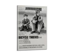 AHSUEWQRUH Bicycle Thieves Poster Wall Art Canvas Poster Modern Aesthetic Art Decor Painting for Living Room Bed Room 08x12inch(20x30cm) Frame-style