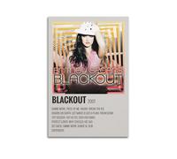 AHSUEWQRUH Britney Spears Blackout Poster Wall Art Canvas Poster Modern Aesthetic Art Decor Painting for Living Room Bed Room 16x24inch(40x60cm) Unframe-style