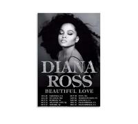AHSUEWQRUH Diana Ross Poster Wall Art Canvas Poster Modern Aesthetic Art Decor Painting for Living Room Bed Room 12x18inch(30x45cm) Unframe-style