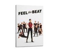 AHSUEWQRUH Feel The Beat Poster Wall Art Canvas Poster Modern Aesthetic Art Decor Painting for Living Room Bed Room 12x18inch(30x45cm) Frame-style