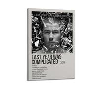 AHSUEWQRUH Last Year Was Complicated by Nick Jonas Poster Wall Art Canvas Poster Modern Aesthetic Art Decor Painting for Living Room Bed Room 12x18inch(30x45cm) Frame-style