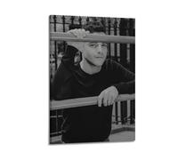 AHSUEWQRUH Rami Malek Poster Wall Art Canvas Poster Modern Aesthetic Art Decor Painting for Living Room Bed Room 12x18inch(30x45cm) Frame-style