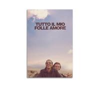 AHSUEWQRUH Tutto Il Mio Folle Amore Poster Wall Art Canvas Poster Modern Aesthetic Art Decor Painting for Living Room Bed Room 08x12inch(20x30cm) Unframe-style