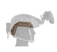 AHTCPO Fast Super High Cut Tactics Helmet Side Rail, Concealed Buried Wires, Adaptor Base for Lights Cameras and Helmet Mounted Headset Goggles(Brown)