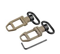 AHTCPO Rail Mount Sling Adapter Low Profile Attachment Point for Picatinny Steel, for 20mm Picatinny Rail(Brown)
