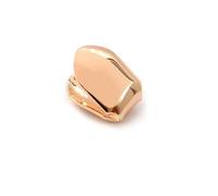 AHTCPO Rainbow-Plated Single Piece Tooth Cap, 18K Gold-Plated Silver Hip-Hop-Style Micro-Set Tooth Jewelry, a Fashionable Gift Suitable for Both Men and Women(Pink)