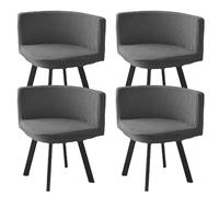 AHTCPO Triangle Chair Cover, Stretch Curved Chair Half Round Stool Cover, Washable, for Hotel Kitchen Living Room Office(Dark gray,4pcs)