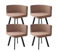 AHTCPO Triangle Chair Cover, Stretch Curved Chair Half Round Stool Cover, Washable, for Hotel Kitchen Living Room Office(Dark khaki,4pcs)