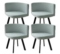 AHTCPO Triangle Chair Cover, Stretch Curved Chair Half Round Stool Cover, Washable, for Hotel Kitchen Living Room Office(Silver gray,4pcs)