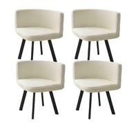 AHTCPO Triangle Chair Cover, Stretch Curved Chair Half Round Stool Cover, Washable, for Hotel Kitchen Living Room Office(Off white,4pcs)