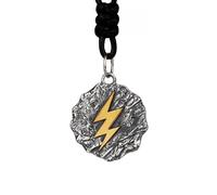 AHTCPO Wrath of Zeus Pendant Ancient Greek Mythology Necklace Men's Trend Hip Hop Punk Decoration Jewelry Commemorative With for You Accessories Trendy Creative Best for Gift(Pendant+wax cord)