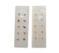 AHUAN 10/20 Pcs Sweat-Proof Calm Pops Ear Seeds Acupuncture Kit, Durability Ear Acupuncture Stickers for Formal Dress, Hanfu Ear Seeding Kit(Set A - 20PCS)