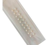 AHUAN 20/40 Pcs Pearl Calm Pops Ear Seeds Acupuncture Kit with Tweezers, Durability Ear Acupuncture Stickers Sweat-Proof Ear Seeding Kit Banquet(White B 20PCS)