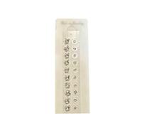 AHUAN Acupuncture Ear Seeds 20/40pcs Decorative Ear Seeds Jewelry Magnetic Therapy Ear Seeding Crystal for Weddings Prom Portable Invisible(A-20pcs)