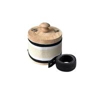 AHUAN Adjustable Temperature Moxibustion Kit for Abdomen Legs, Feet Wooden Moxibustion Box Burn-Proof Moxa Box with Bandage Household(2-piece Set)