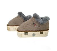 AHUAN Adjustable Temperature Moxibustion Shoes Heat Packs Tool, Burn-Proof Moxibustion Kit for Foot Wooden Moxibustion Box Household(Grey/40-44)