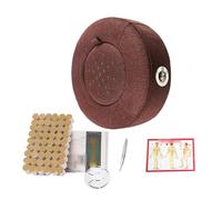 AHUAN Breathable Moxibustion Kit Adjustable Temperature, Moxibustion Box with Moxibustion Sticks Tweezers, Acupoint Map Moxa Box Burn-Proof(L)