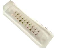 AHUAN Crystal Ear Seeding Kit for Beginners, Magnetic Beads Calm Pops Ear Seeds Acupuncture Kit for Travel, Party Ear Acupuncture Stickers(A-20PCS)