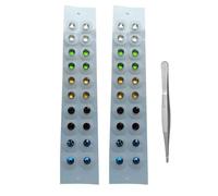 AHUAN Crystal Ear Seeds Acupuncture Kit Magnetic Beads Ear Seeds Jewelry Transparent Reflexology Ear Seeding for Everyday Wear Decorative(Coloured - 40pcs)
