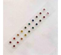 AHUAN Durability Crystal Calm Pops Ear Seeds Acupuncture Kit, Self-Adhesive Ear Acupuncture Stickers for Wedding Ear Seeding Kit Decorative(Colourful-B)