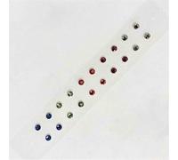 AHUAN Durability Crystal Calm Pops Ear Seeds Acupuncture Kit, Self-Adhesive Ear Acupuncture Stickers for Wedding Ear Seeding Kit Decorative(Colourful-A)