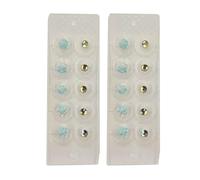 AHUAN Fashion Ear Seeding Kit no Drilling Required, 10/20 Pcs Calm Pops Ear Seeds Acupuncture Kit Self-Adhesive Ear Acupuncture Stickers Portable(Blue 20PCS)