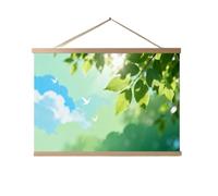 AHUAN Forest Scroll Painting Breaker Box Cover Decorative for Studies Electrical Panel Cover Wall-Mounted Fuse Box Cover Dust-Proof Fabric(50 * 40cm,1)