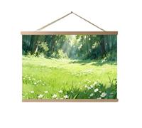 AHUAN Forest Scroll Painting Breaker Box Cover Decorative for Studies Electrical Panel Cover Wall-Mounted Fuse Box Cover Dust-Proof Fabric(50 * 40cm,7)