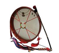 AHUAN Frame Drum Portable Durability, Percussion Instrument Buffalo Drum for Wedding, Party Professional Shaman Drum with Drum Stick, Bag(50cm,Translucent goatskin)