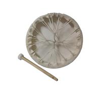 AHUAN Handcrafted Shaman Drum Set Portable with Storage Bag, Traditional Frame Drums for Adults, Beginner Buffalo Drum Meditation(45cm,White A)