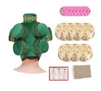 AHUAN Head Heat Packs Tool Moxa Box with Acupoint Map, Copper Box Multifunctional Moxibustion Kit Portable Moxibustion Box Travel(7 Copper Box Set B)