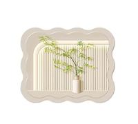 AHUAN Light Switch Cover Mural Breaker Box Cover Decorative Yoga Studio, Dessert Shop Magnetic Fuse Box Cover Decorative Wall, Electrical Panel Cover(55 * 45cm,D)