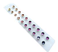 AHUAN Magnetic Beads Ear Seeding Kit Durability, no Drilling Required Calm Pops Ear Seeds Acupuncture Kit for Birthday Ear Acupuncture Stickers(Coloured A - 20 pcs)