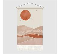 AHUAN Modern Switchplate Decorative Fuse Box Covers, Tapestry Breaker Box Cover Decorative Dustproof Breaker Panel Cover for Coffee Shop(40 * 60cm,Draw A)