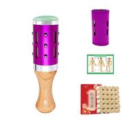 AHUAN Moxibustion Kit with Acupoint Map, Moxibustion Sticks Handheld Moxibustion Box for Cervical Spine Back Abdomen Moxa Box Dormitory(Moxa Set A)