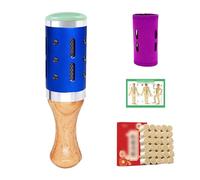 AHUAN Moxibustion Kit with Acupoint Map, Moxibustion Sticks Handheld Moxibustion Box for Cervical Spine Back Abdomen Moxa Box Dormitory(Moxa Set C)