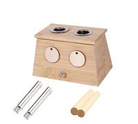 AHUAN Multifunctional Burn-Proof Moxibustion Kit for Back Waist Legs Abdomen, Adjustable Temperature Moxibustion Box Household Moxa Box(2 Holes)