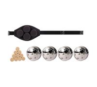 AHUAN Multifunctional Navel Moxibustion Kit Burn-Proof, Portable Moxa Stick Holder with Copper Box, Moxa Stick Moxa Box Heat Packs Tool(Waist+Abdomen Quad)