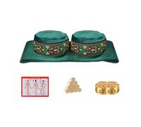 AHUAN Multifunctional Smokeless Moxa Box for Shoulder Back Navel Belly Waist, Moxibustion Kit with Moxa Stick, Copper Box Moxa Stick Holder(Double Copper Box)