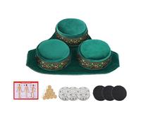 AHUAN Multifunctional Smokeless Moxa Box for Shoulder Back Navel Belly Waist, Moxibustion Kit with Moxa Stick, Copper Box Moxa Stick Holder(Triple Steel Box)