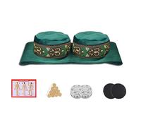 AHUAN Multifunctional Smokeless Moxa Box for Shoulder Back Navel Belly Waist, Moxibustion Kit with Moxa Stick, Copper Box Moxa Stick Holder(Double Steel Box)
