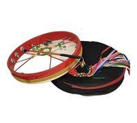 AHUAN National Style Professional Goat Skin Shaman Drum Set with Drum Stick, Bag Handcrafted Frame Drum for Meditation Hand Drum Accompaniment(50cm)