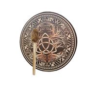 AHUAN Percussion Instrument Shaman Drum for Carnival, Halloween Professional Frame Drums for Adults, Beginner Hand Drum Home Decoration(E)