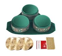 AHUAN Portable Moxibustion Kit with Copper Box, Moxibustion Sticks Smokeless Moxibustion Box Adjustable for Back Waist Abdomen Moxa Box Burn-Proof(3-piece-Neck)