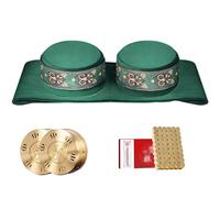 AHUAN Portable Moxibustion Kit with Copper Box, Moxibustion Sticks Smokeless Moxibustion Box Adjustable for Back Waist Abdomen Moxa Box Burn-Proof(2-piece)