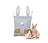 AHUAN Thickened Guinea Pig Hay Feeder with Metal Hooks, Storage Dispenser Hay Feeder Rabbit Removable for Farm(Blue,A)